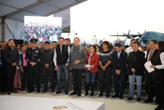 Inauguración de la Plaza Estado de México en honor al Centenario de la Industria Militar